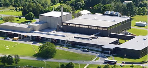 Aerial view of the NIST Center for Neutron Research in Gaithersburg, Maryland